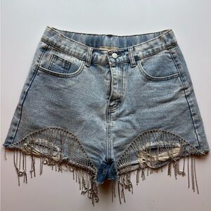 Savanna Jane Rhinestone Jean short